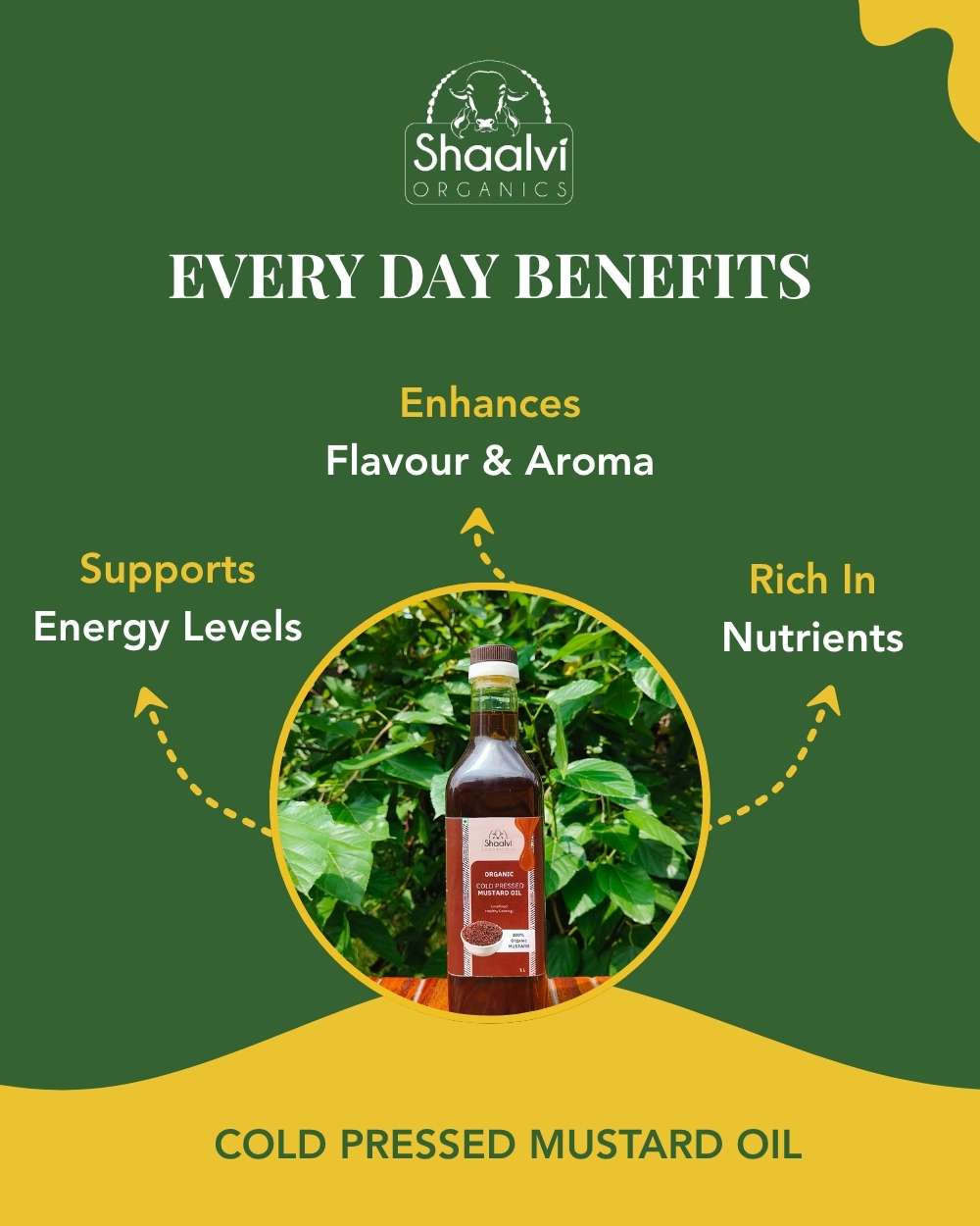 कोल्ड प्रेस्ड सरसों तेल (Cold Pressed Mustard Oil)