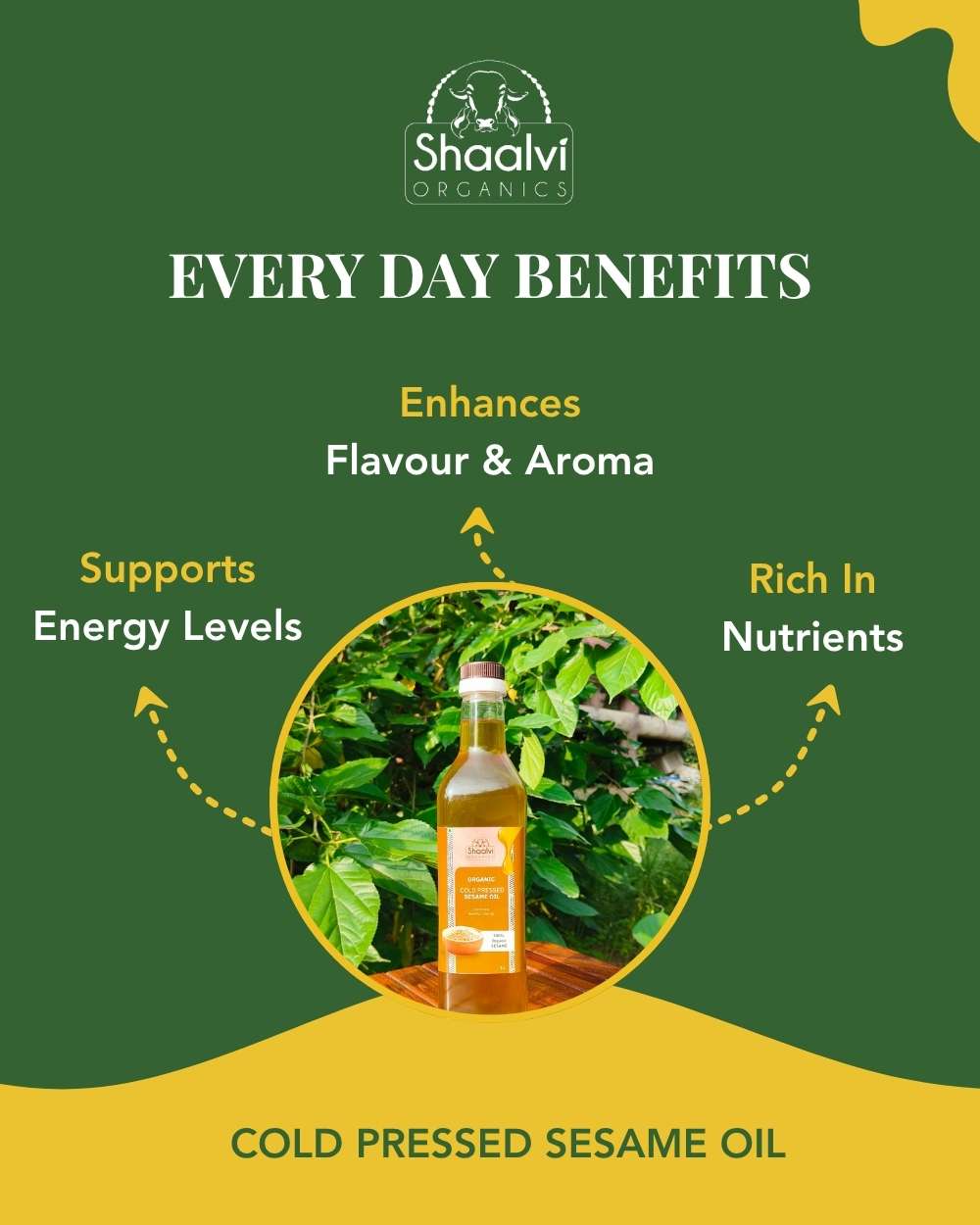 कोल्ड प्रेस्ड तिल का तेल (Cold Pressed Sesame Oil)