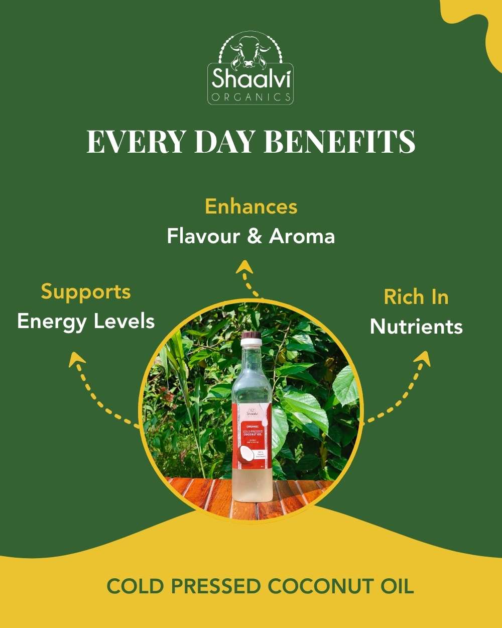 कोल्ड प्रेस्ड नारियल तेल (Cold Pressed Coconut Oil)